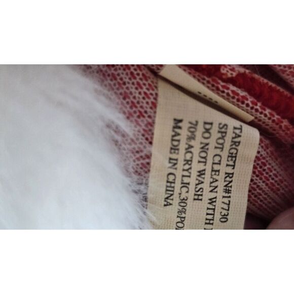 Lot of 2 - Target Christmas Holiday Stockings - Faux Fur Extra Plush NOS - Picture 6 of 7